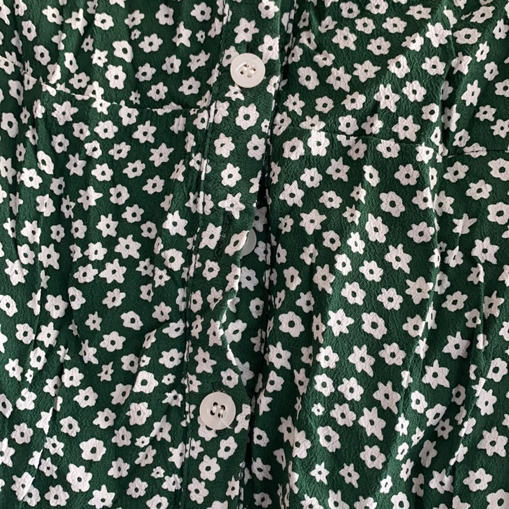 With Jean, Isabelle dress, green & white. - Picture 4 of 4